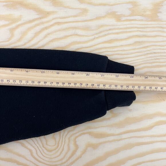 SKIMS Black Onyx Cotton Fleece Full Zip Hoodie Size Small - Picture 8 of 10